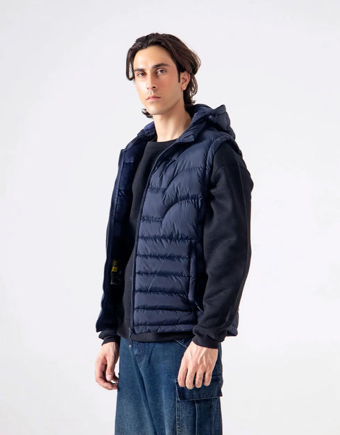 HOODED PUFFER VEST